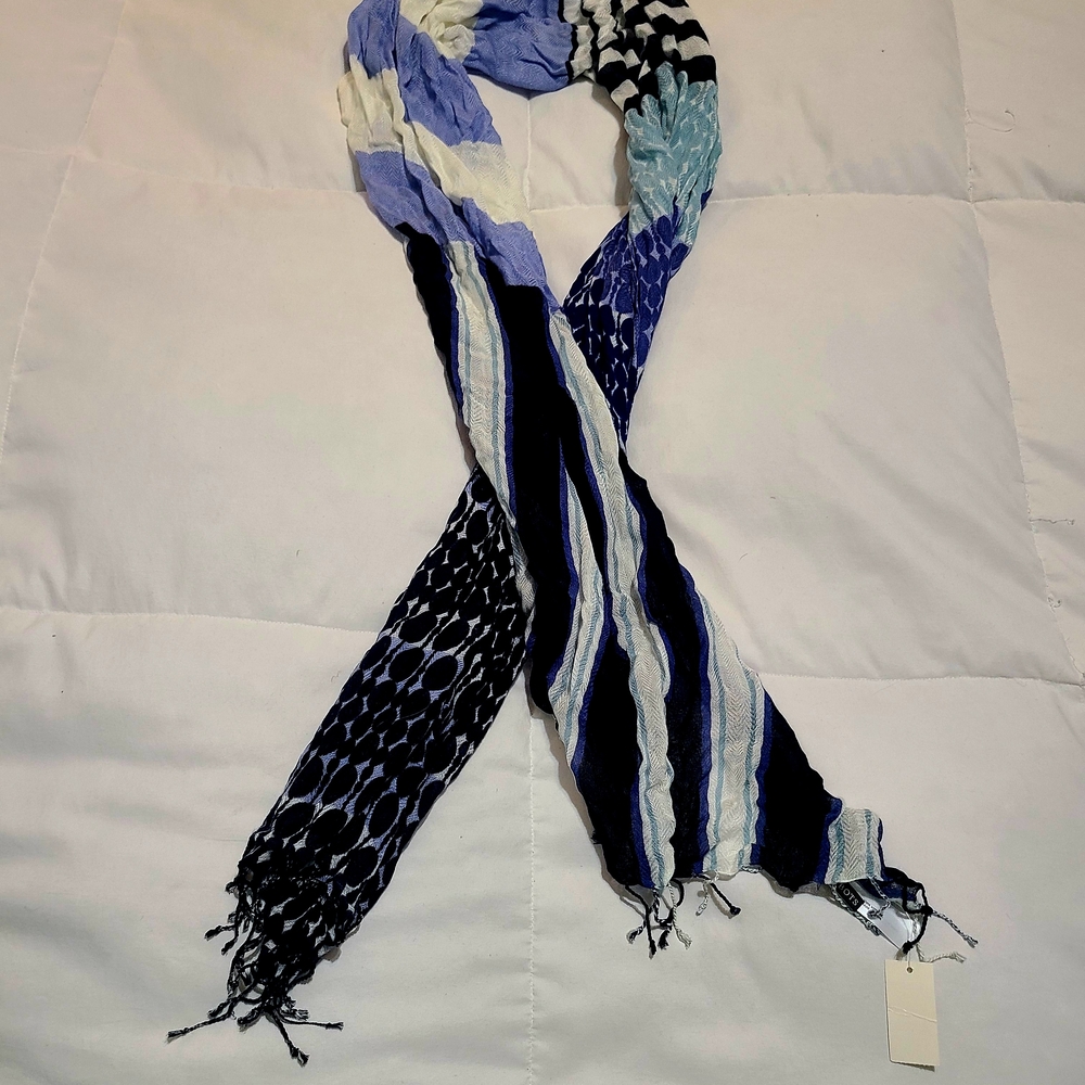 Talbot's Blue and Black Women's Scarf